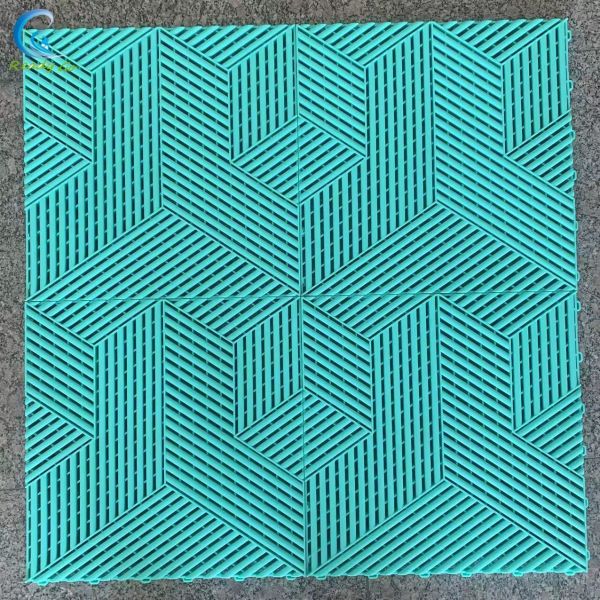 Garage Floor Tiles Interlocking Click Installation Weight Capacity 30 Tons