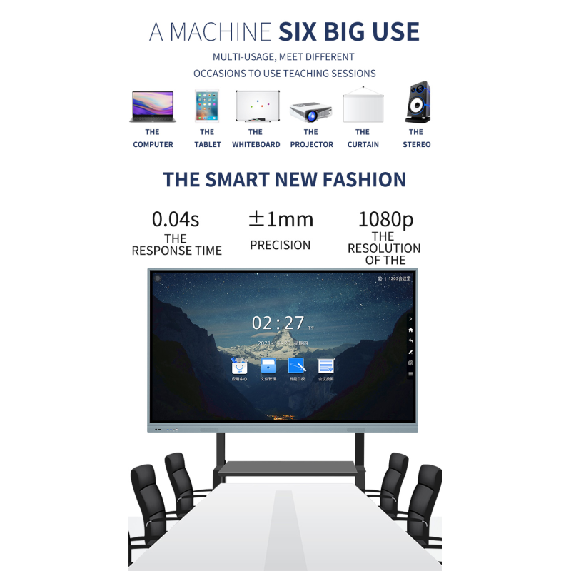 Smart Electronic Teaching Board Interactive Whiteboard for Teaching Meeting & Training