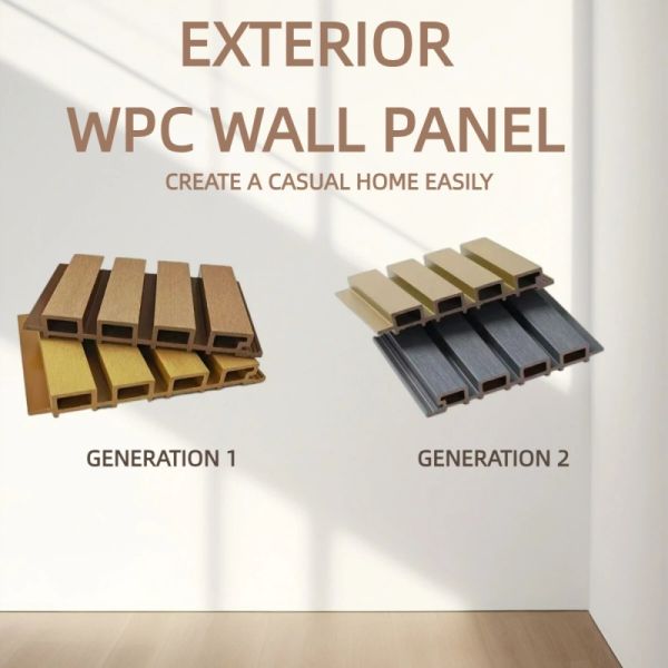219*26mm Termite Proof Weatherproof Exterior WPC Wall Panel