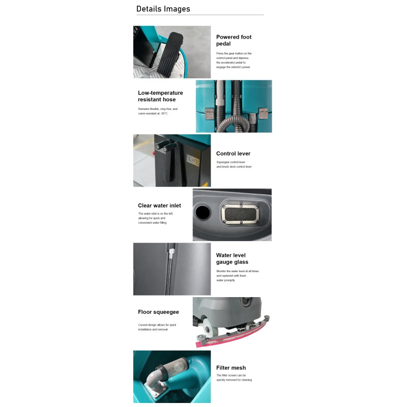 Wireless Riding Style Automatic Floor Cleaning Machine for Cleaning Shopping Mall