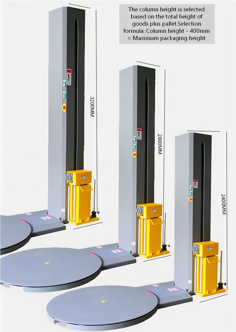 Automatic Pallet Wrapping Machine Vertical Turntable Wrapper Pre-stretch Film Wrapping Machine Automatic Film Wrapper