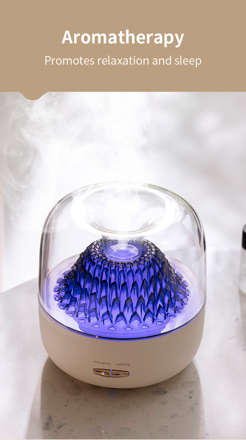 Customized Logo 7 Color Changing LED Lights Essential Oil Diffuser Night Light Ultrasonic Air Humidifier With AUTO Shut off