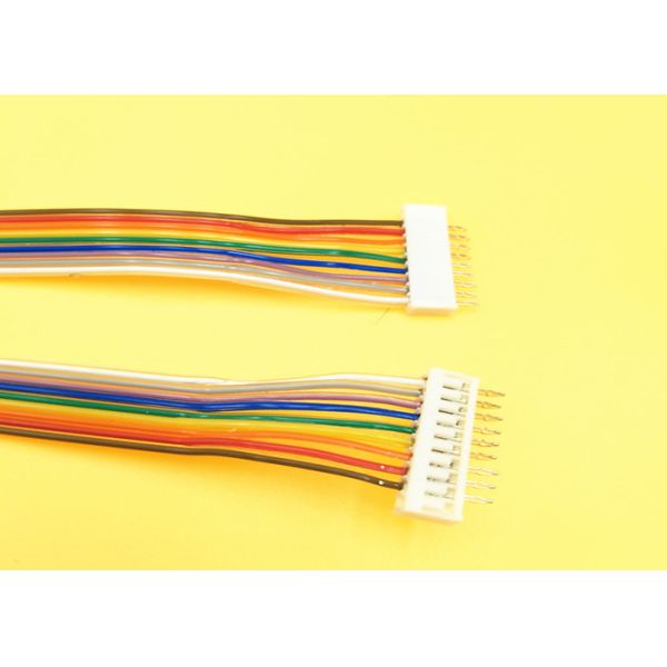 Electronic Flat Rainbow Ribbon Cable , 2.0mm Pitch Connector Flat Connector Cable