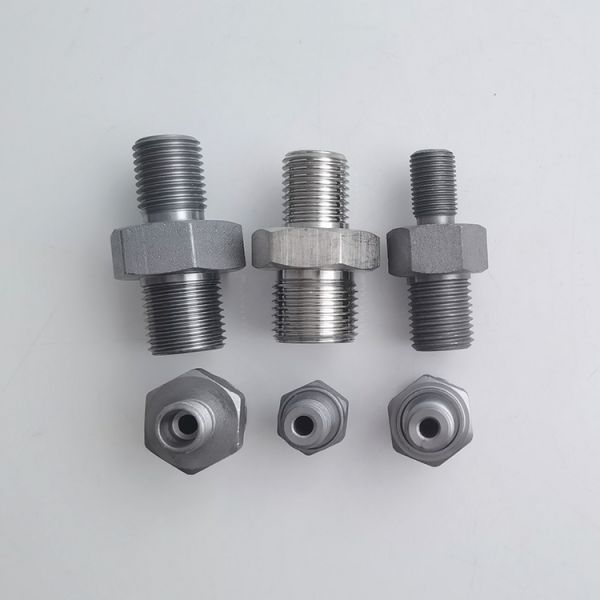 316 304 Male Screwed SS Hex Nipple High Pressure Pipe Fitting