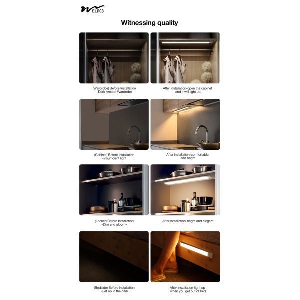 3500K 4100K 6000K Motion Sensor Closet Light Led Wardrobe Lights With Sensor