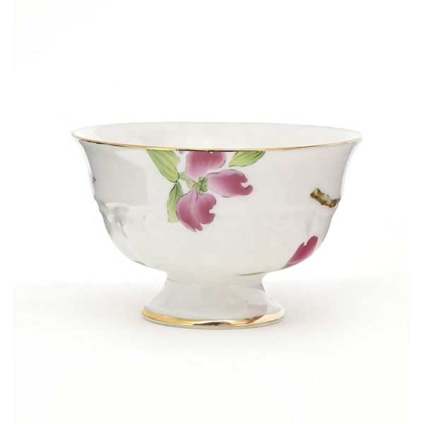 White Gold Rim Afternoon Tea Set With Cups And Saucers Porcelain Teapot And Cup Set