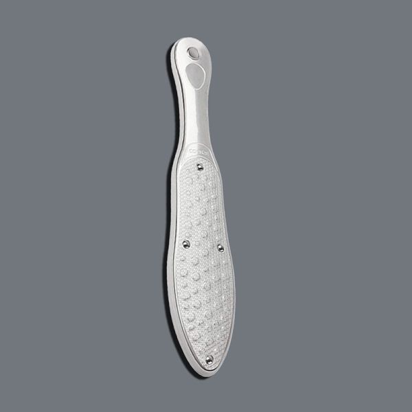 Professional Long Handle Manual Foot File Salon Grade Double Sided High Density Emery Foot Rasp Waterproof Reusable Dead Skin Callus Remover for Spa