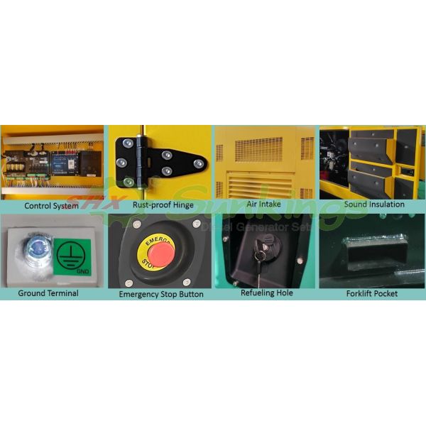 IP23 Protection Grade Perkins Diesel Generator Set With Performance Power Output Of 10-2000kW And Stamford Alternator