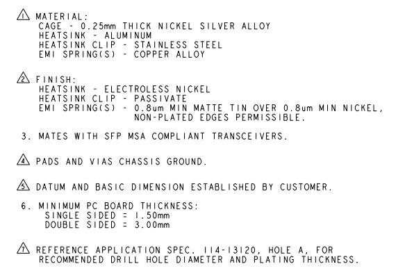Singlemode Glass SFP+ Cage Optical Transceivers 2291634-2