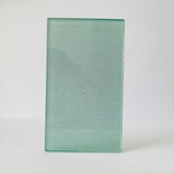 Decorative Art Gallery Laminated Mesh Glass Art Museum Laminated Glass Metal Mesh