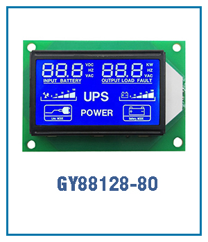 7 Segmental Digital Solar Inverter LCD Display Screen Black VA -20-70C with and Driver IC CS1621
