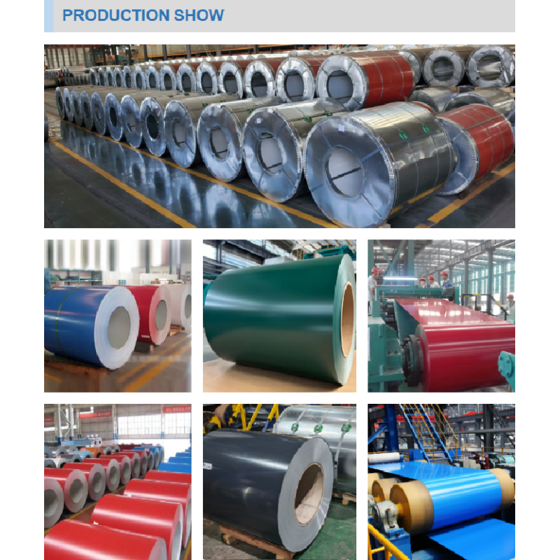 Construction Color Coated Steel Coil Custom Thickness Width And Coating Specification Available