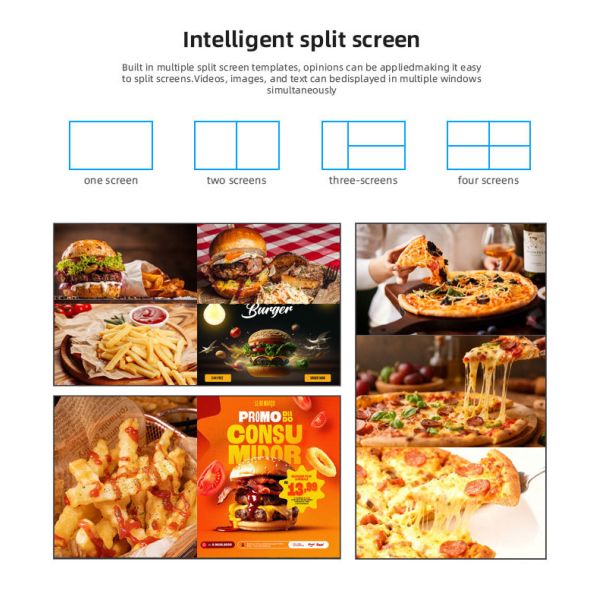 Single Sided High Brightness LCD Window Display 43″ 86″ 1500cd/m2 -Q6 Model Series
