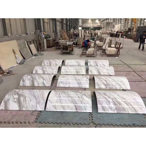 High Building Marble Columns Decorative Round White Stone Column For Hotel