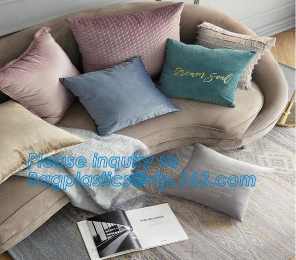 Jacquard Sofa Cushion Covers,Fashionable dropneedle velvet fleece sofa cushion cover,Hand Made Knitted Cushion Cover, Wh