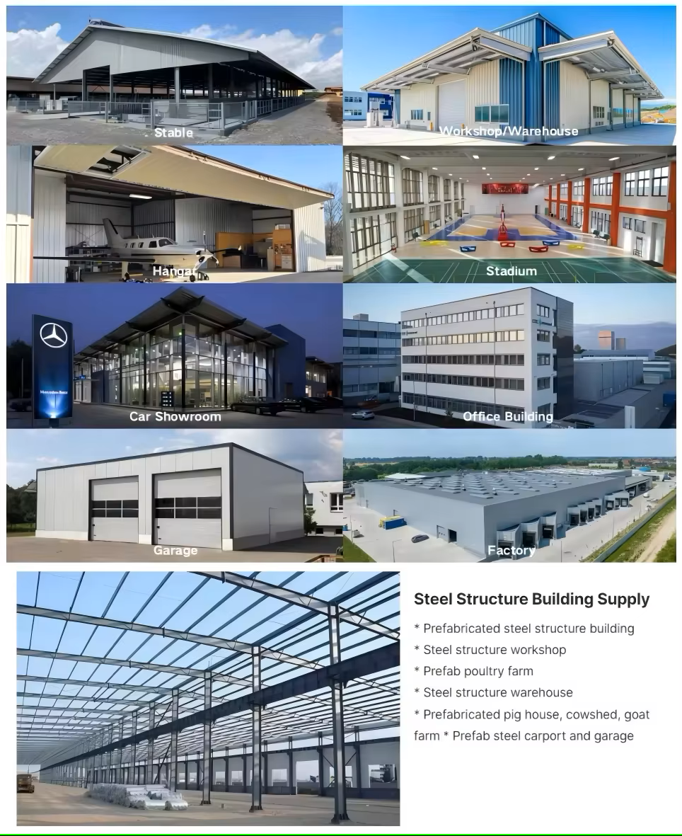 Anti Rust Prefabricated Steel Structure Portal Frame Fast Build For All Industries