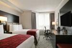 Luxury Dark Walnut Veneer Hotel Bedroom Furniture Sets With Writing Desk