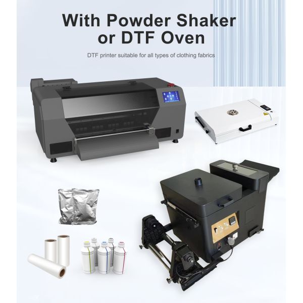 KECAI Touch Screen Full-Automatic DTF Printer Single XP600 Heads A3 T Shirt PET Film Inkjet DTF Printing for Clothes Fabrics