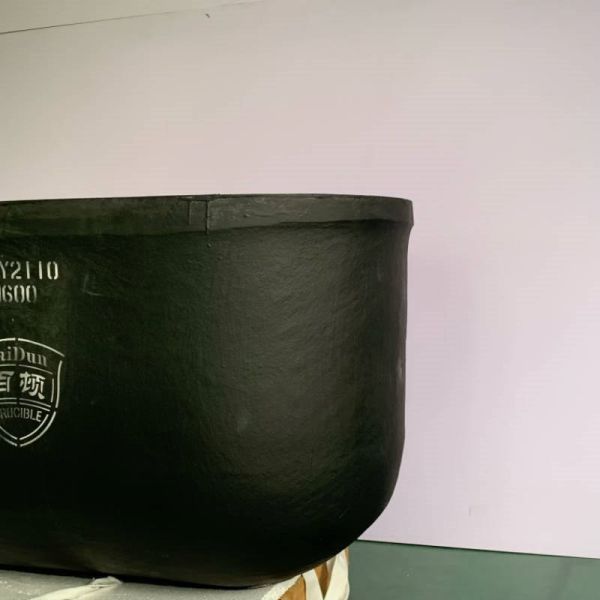 2.21-2.25g/cm3 Oval Crucible Chemical Resistant Graphite Foundry Crucibles