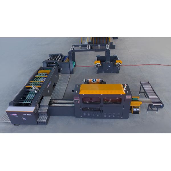 CHM A4 paper production line overview showing compact layout