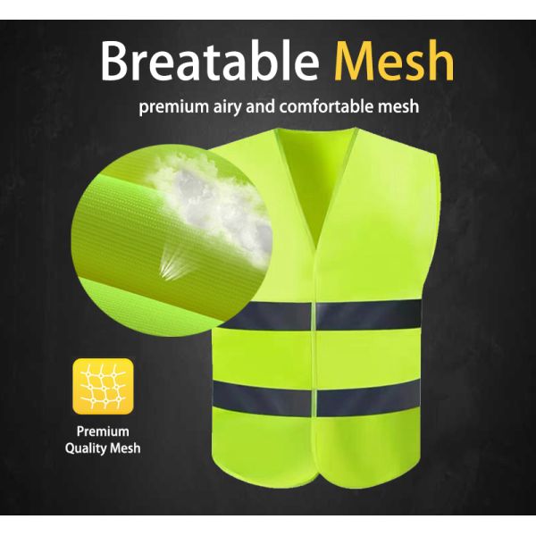 Lightweight High Visibility Reflective Vest Construction Work Reflective Safety Vest