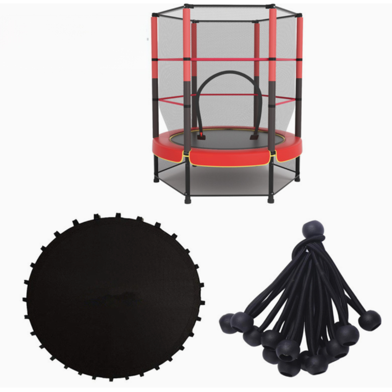 Outdoor Trampoline designed to provide safe fun and exercise with secure enclosure and shock absorbing springs