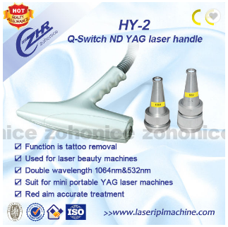 Medical Nd Yag Laser Tattoo Removal Machine Rod Yellow Pink Crystal 5*85mm