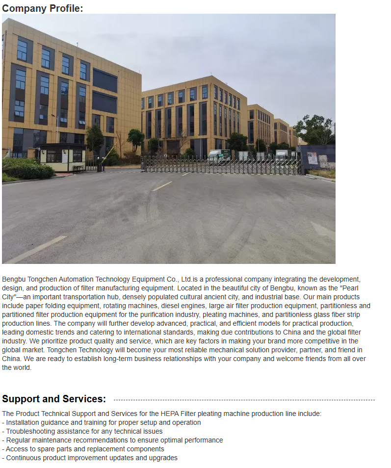 Air Filter Paper Folding Machine High Eco-Friendly Air Filter Machine Paper Folding Line Motor Core Component Filter Making Equipment 20-150