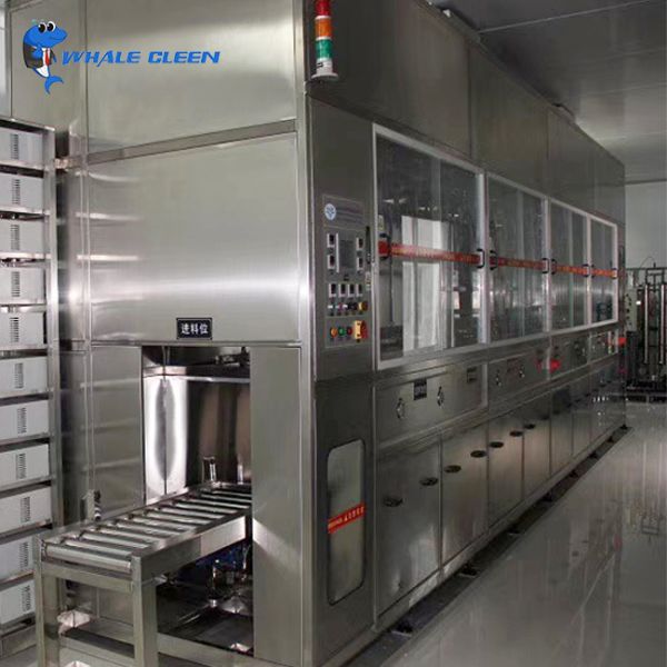 Fully Automatic Ultrasonic Motor Parts Cleaner With PLC Control And Mechanical Arm