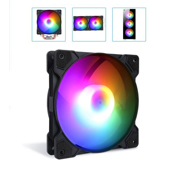 Remote Control Adjustment Light Computer Rgb Fans Pc Case Cpu Cooler Colorful Rgb Rgb Cooling Fan