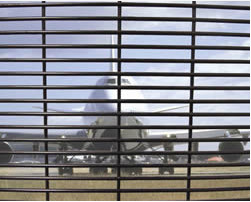 High Precision Welded Mesh Fence , Welded Wire Utility Fence For Villas / Community