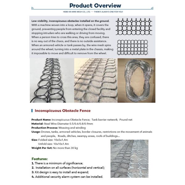 0.8mm Thickness Low Visibility Hidden Metal Wrapping Mesh