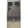 Buy cheap Hospital Use Instrument Stainless Steel Medical Cabinet Half Glass Door With from wholesalers