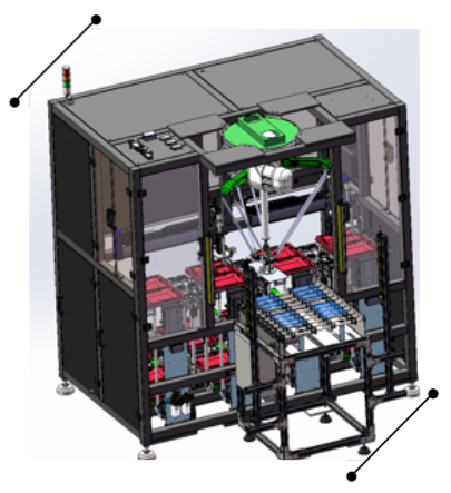 Low cost DS-D-B-1600 sorting robot packaging pick and place Robot Delta for product placing