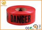 PE Red Danger Safety Warning Adhesive Barrier Tape for Construction Site /