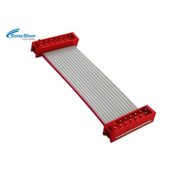 TE 215083 1.27mm IDC Ribbon Cable 12pin Flexible Flat For Computer PVC Jacket
