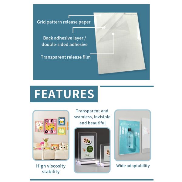 Multi Purpose Use Strong Clear Double Sided Tape 90μm