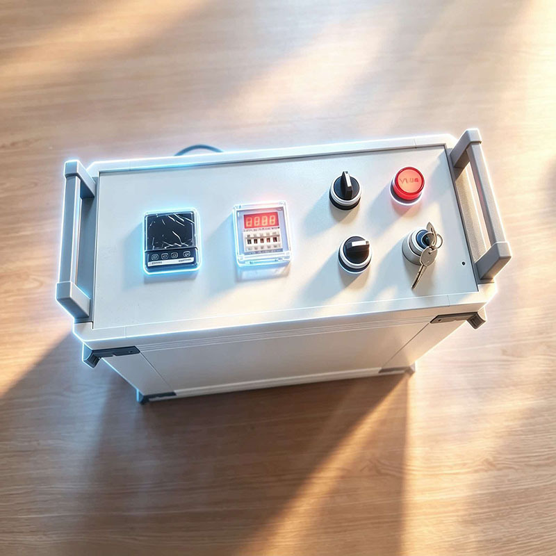 PLC-controlled hot riveting machine with touchscreen interface, programmable
