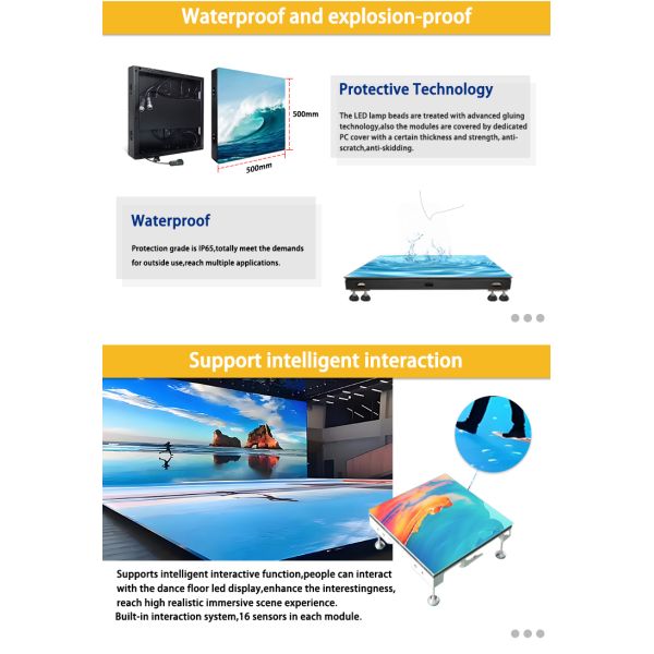 Nightclub Stage LED Panel P4.81 Dance Floor LED Display With 1/13scan Mode